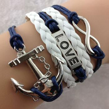 Infinity Love Anchor Bracelet