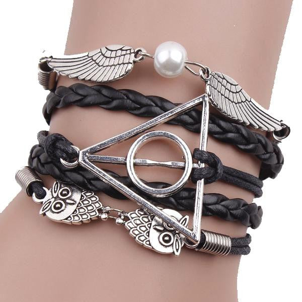 Black Deathly Hallows Bracelet