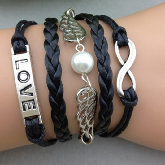 Pearl Wings Love Bracelet