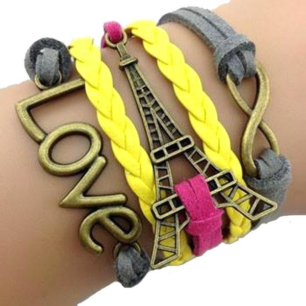 Love Paris Infinity Wrap Bracelet