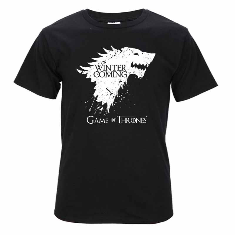 top quality cotton Game of Thrones Men T-shirt Short Sleeve casual O-Neck Tops Tees - Shopy Max