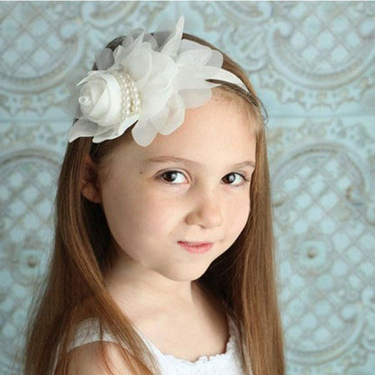 Beautiful Cut Peacock Feather Headband hairband Baby Kids Flower Infant Headbands