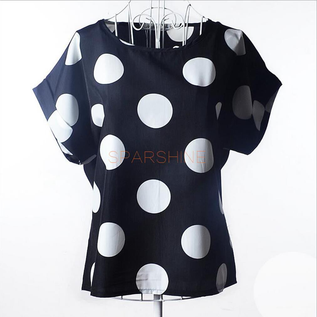 Women Blouses Chiffon Shirt Women Plus Size Short Sleeve Women Tops Cheap-Clothes-China