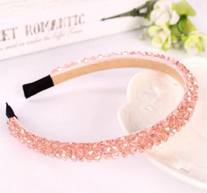 Fashion Shining Full Crystal Modern Style Rhinestone Headband Hairbands Headwear - Shopy Max