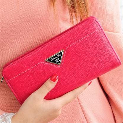 2016 fashion designer brand wallet genuine leather purse long women