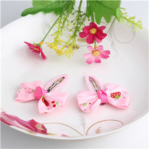 New Sale 1 lot=2 Pcs Bowknot Hairpins 17 colors Baby Hair Clip Summer Style