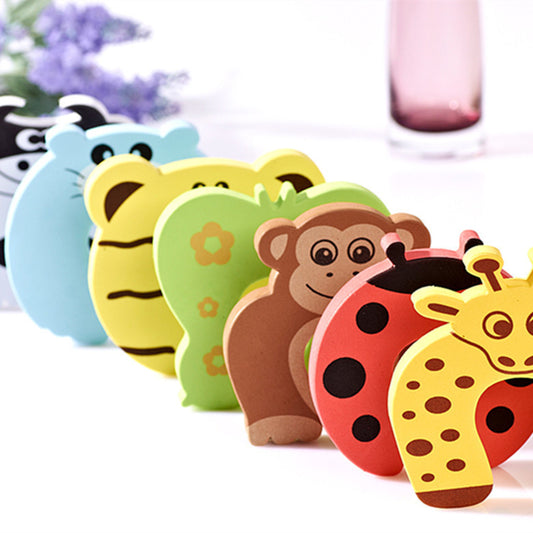 Hot Sale 5Pcs/Lot Child Baby Animal Cartoon Jammers Stop Door Stopper Holder