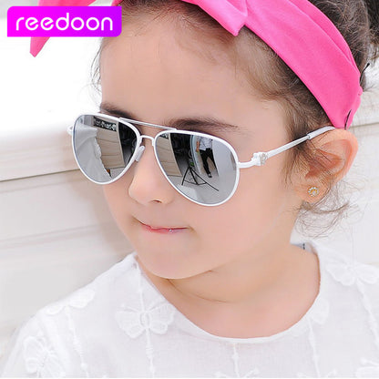 2016 New Fashion Children Sunglasses Boys Girls Kids Baby Child Sun Glasses Goggles UV400 mirror glasses Wholesale Price 2611