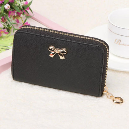 Hot On Sales Female Wallets Zipper Korean Cute PU Leather Solid wallet Women Wallets/clutch