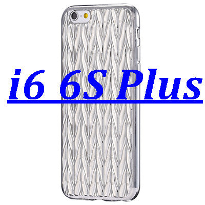 Plating Gold Frame Weave Skin Case for iPhone 6 /6s for iPhone 6 Plus / 6s Plus Soft TPU Back Cover Slim Protective Accessories - Shopy Max