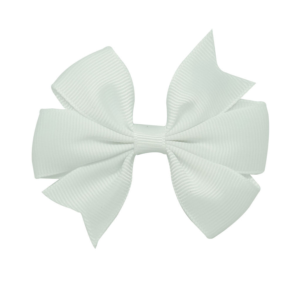 3" New Fashion High Quality Pinwheel Solid Hair Bow For Baby Girls Sweet Lovely Hairgrips - Shopy Max