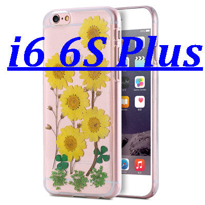 i6 /6s /Plus True Flower Stylish Clear Hard PC Case for iPhone 6 /6S for iPhone 6 Plus /6s Plus Real Flora Girl Romantic Cover - Shopy Max