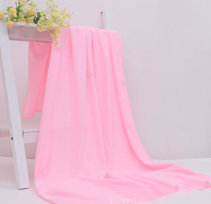 1 Pc 70x140cm Bamboo Towel Bath Shower Fiber Cotton Super Absorbent Home Hotel - Shopy Max