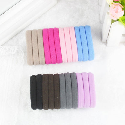 50pcs/lot Girl Candy Color Rubber band Fashion high elastic hair rope ties