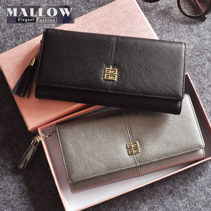 famous brand women wallets genuine leather cowhide wallet women's