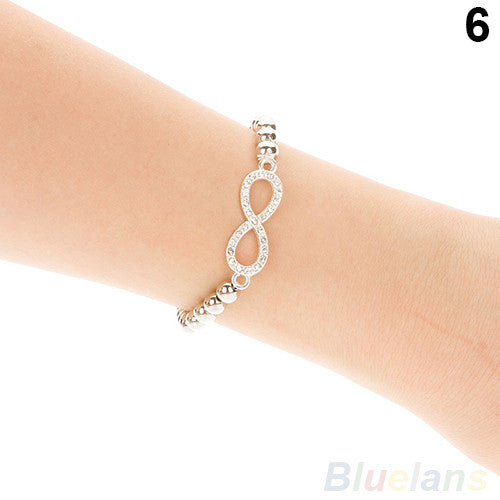 Crystal Cross Love Infinity Bracelet