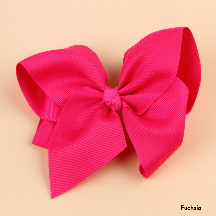 Cute Baby Grosgrain Ribbon Bow Hair Clip Pin Flower Baby Girl Headdress Accessories