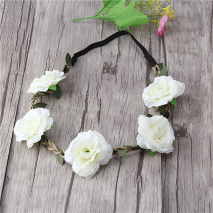 New High Quality Peony Women's Bohemian Floral Headbands Flower Party