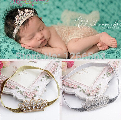 Lovely Princess Crown Headband Baby Girl Hair Accessories Tiara Infantil Elastic