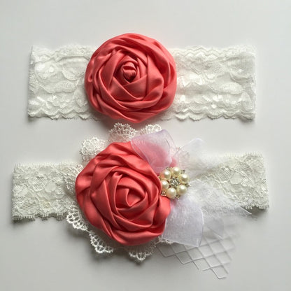 1set/lot  Satin Flower Matching Handmade Lace Bow Headband Baby Headband  Luxe Headband