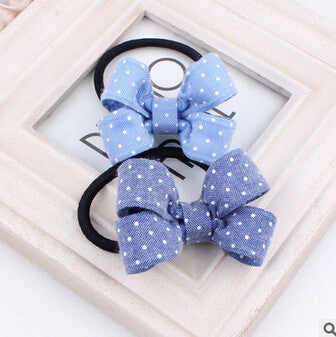 2016 Baby girl's Classic Plaid headdress cute bow hair ring headwear hair accessories - Shopy Max