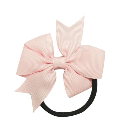 3" Baby Girl Solid Ribbon Hairbow Handmade Pinwheel Bows With Elastic Band Windmill - Shopy Max