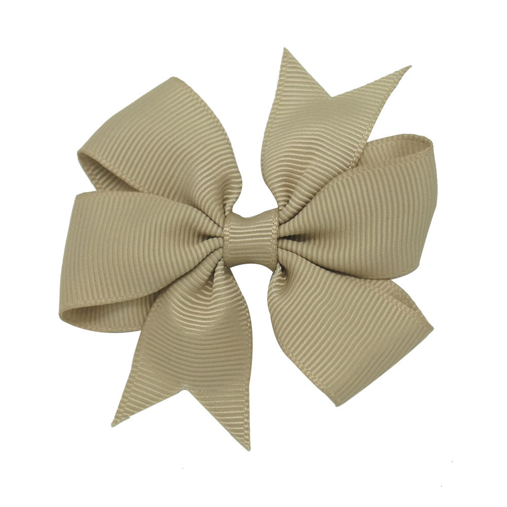 3" New Fashion High Quality Pinwheel Solid Hair Bow For Baby Girls Sweet Lovely Hairgrips - Shopy Max