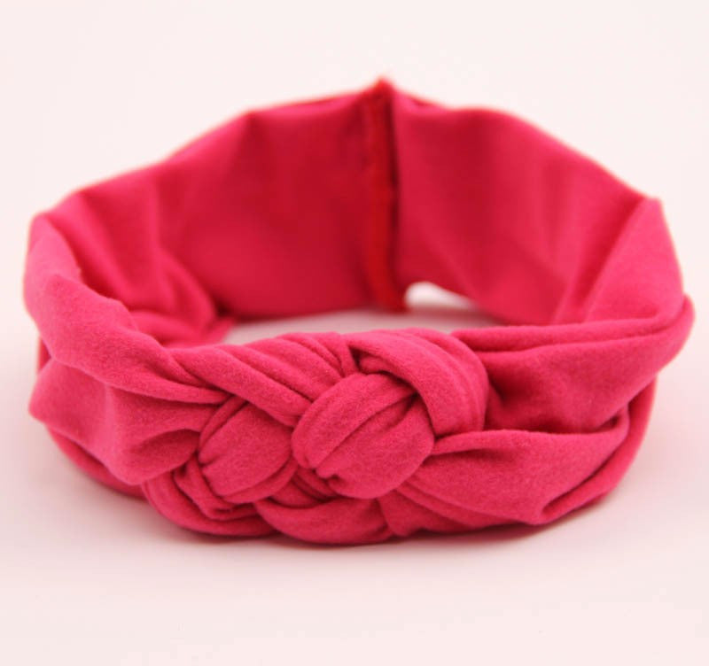 baby girls dot braided top knot twisted turban headband elastic for hair head bands wraps headbands accessories turbante wraps - Shopy Max