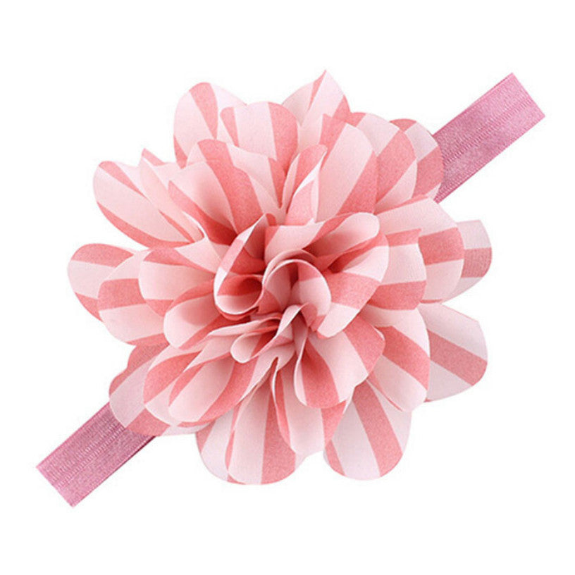 Best Deal New Fashion 1PC Lovely Baby Girls Headbands Striped Flower Headbands