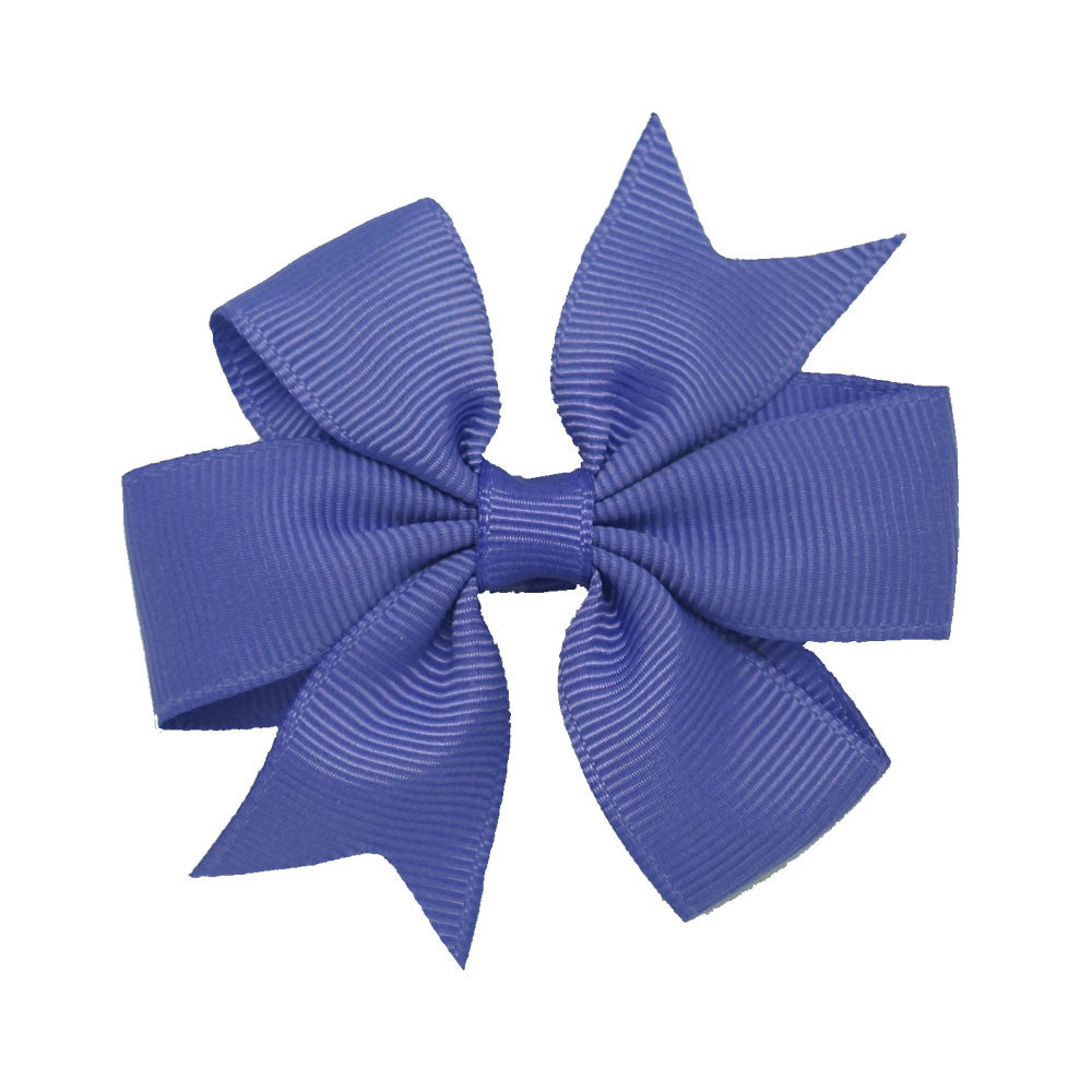 3" New Fashion High Quality Pinwheel Solid Hair Bow For Baby Girls Sweet Lovely Hairgrips - Shopy Max