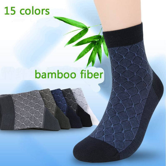 Free Shipping 5 pairs/lot Bamboo Fiber Man's Fashion Socks health comfortable