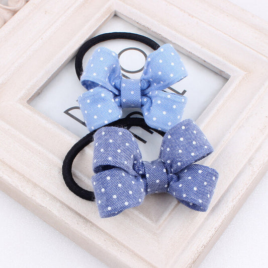 2016 Baby girl's Classic Plaid headdress cute bow hair ring headwear hair accessories - Shopy Max