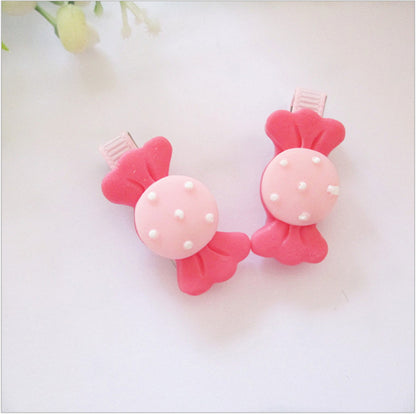 Good Gift 6Pcs Kids Girl Candy Hairpin Hair Accessories Baby hair Clip Styling Tools - Shopy Max