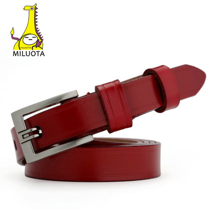 [MILUOTA] 2016 Designer Belts for Women Genuine Leather Fashion Dress belt