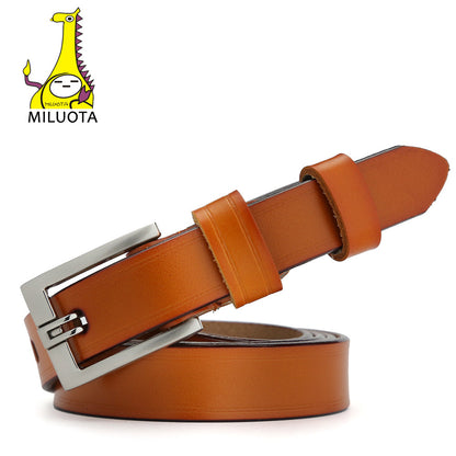 [MILUOTA] 2016 Designer Belts for Women Genuine Leather Fashion Dress belt