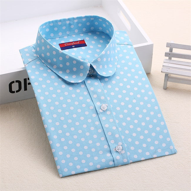 Hot Sale Women Polka Dot Shirt