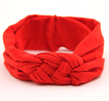 baby girls dot braided top knot twisted turban headband elastic for hair head bands wraps headbands accessories turbante wraps - Shopy Max