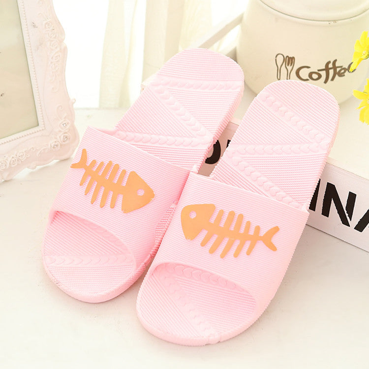 Lovers home Bathroom Home Slippers Summer Home Male Female Indoor Bath Slippers (pls select one size larger for home slippers)