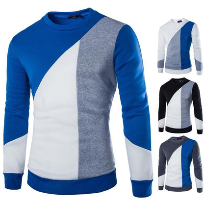 O-neck Long Sleeve Mens Sweater - Shopy Max