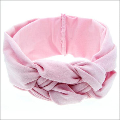 baby girls dot braided top knot twisted turban headband elastic for hair head bands wraps headbands accessories turbante wraps - Shopy Max