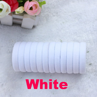 50pcs/lot Girl Candy Color Rubber band Fashion high elastic hair rope ties