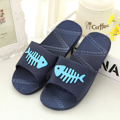 Lovers home Bathroom Home Slippers Summer Home Male Female Indoor Bath Slippers (pls select one size larger for home slippers)