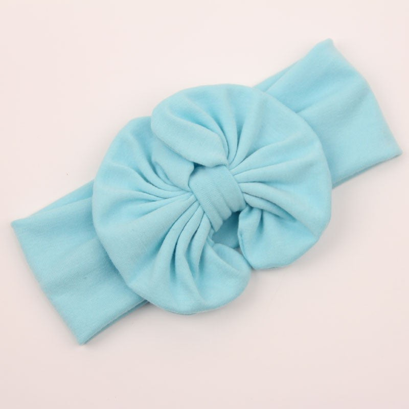 5" Cotton Large Bowkont Baby girls Headbands Vintage sector Big bows For Children