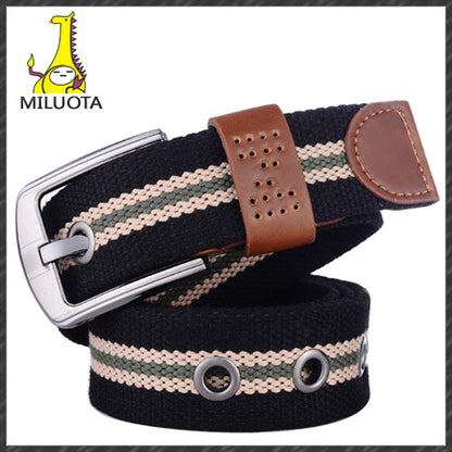 [MILUOTA] 2014 canvas pin buckle belt unisex military belt Army tactical fashion