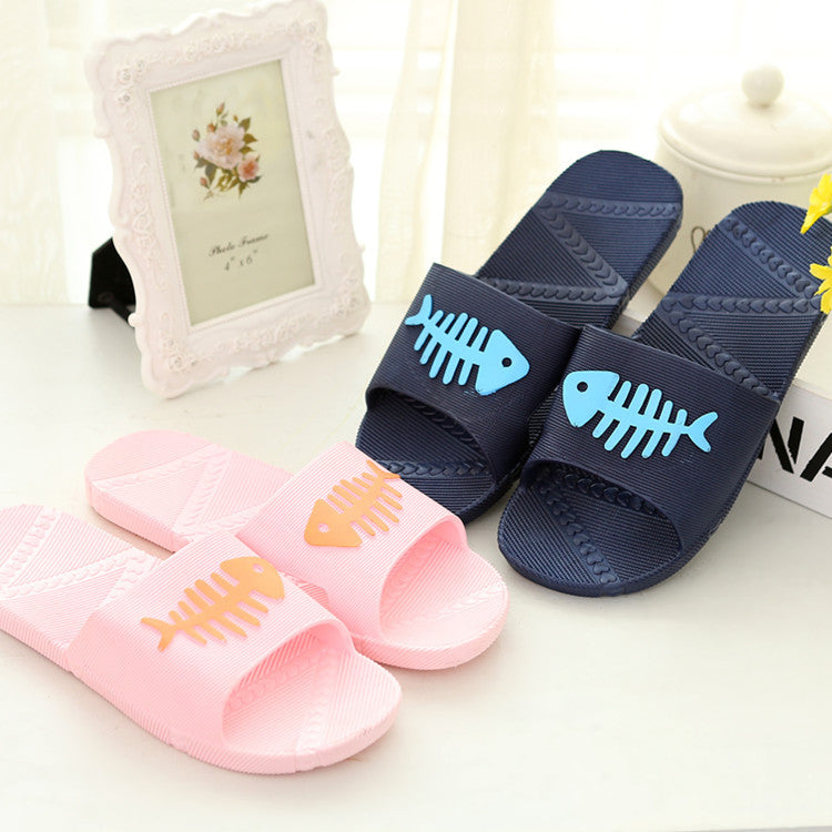 Lovers home Bathroom Home Slippers Summer Home Male Female Indoor Bath Slippers (pls select one size larger for home slippers)