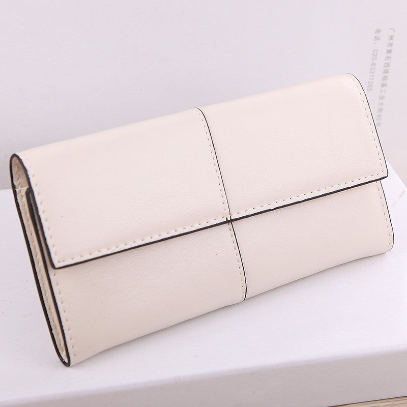 Guarantee Genuine Leather Wallets Luxury Brand Women's Purse Big Capacity Two Fold - Shopy Max