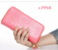 Large Capacity purse Litchi Grain Women Wallets Long Clutches Double Zipper