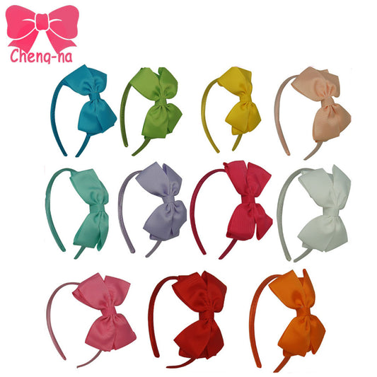 Hot Sales 11 pieces/lot High Quality Hair Band With Grosgrain Ribbon Hair