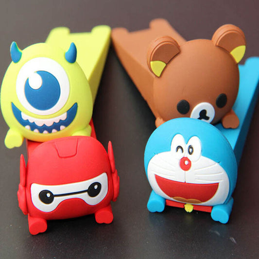 Cute Cartoon Door Stopper Holder Baby Kids Safety Protector 1 Piece