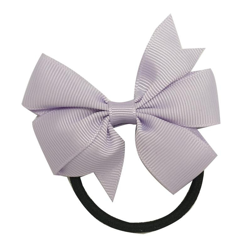 3" Baby Girl Solid Ribbon Hairbow Handmade Pinwheel Bows With Elastic Band Windmill - Shopy Max